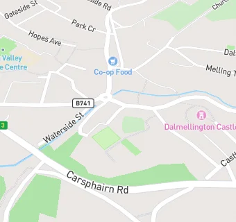 map for Dalmellington Bowling Club