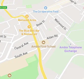 map for Amble First School