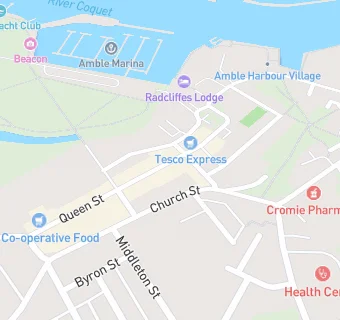 map for Queen's Plaice