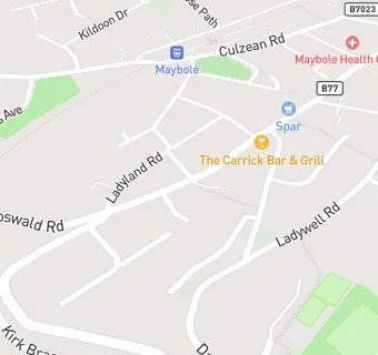 map for The Maybole Arms