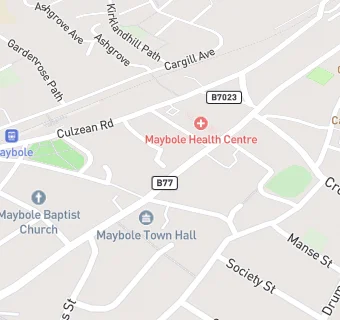 map for Maybole Dental Practice