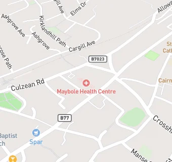 map for Maybole Medical Practice