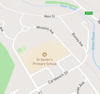 map for St Xavier's Primary School