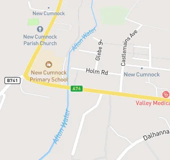 map for New Cumnock Evangelical Church