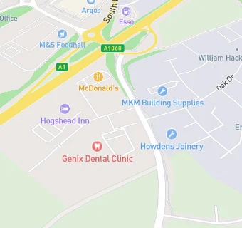 map for Genix Healthcare Alnwick