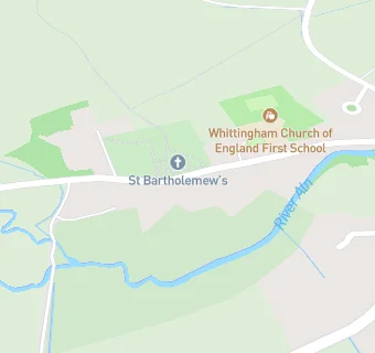 map for Whittingham Church of England Primary School