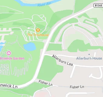 map for The Alnwick Garden Community Fridge