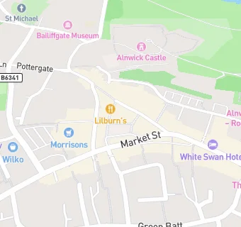 map for The Alnwick Gallery