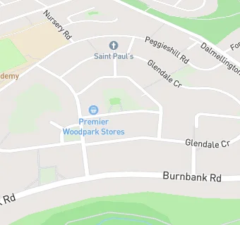 map for Woodpark Stores