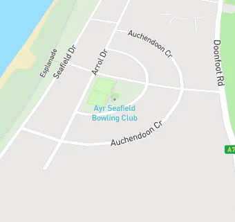 map for Ayr Seafield Bowling Club