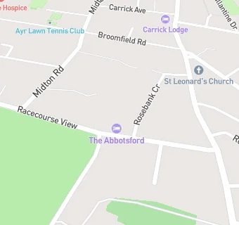 map for The Abbotsford Hotel