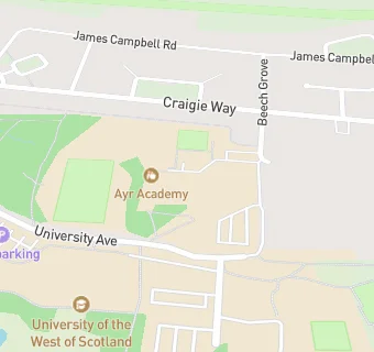 map for Ayr Academy