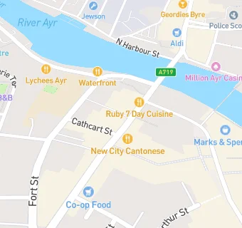 map for Billy Bridges Bar