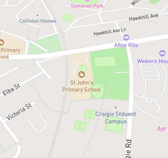 map for St Johns Primary School