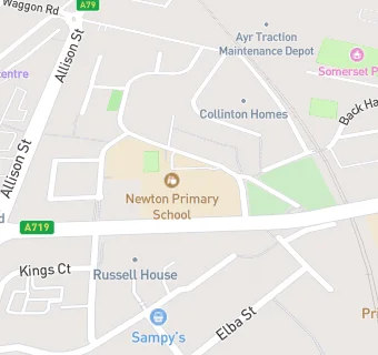 map for Newton Primary School