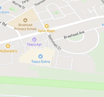 map for Tesco Ayr Customer Cafe