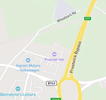 map for Premier Inn