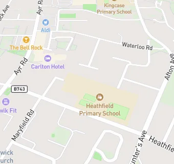 map for Heathfield Primary School