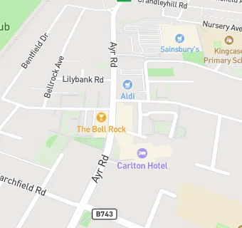 map for The Carlton Hotel