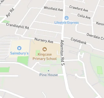 map for Kingcase Primary School