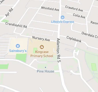 map for Kingcase Primary School