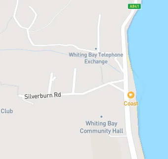 map for Whiting Bay Public Hall