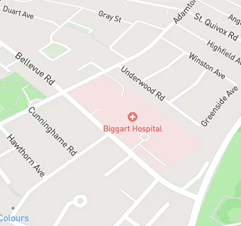 map for Biggart Hospital Volunteers Shop