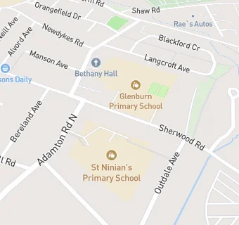 map for Prestwick North Educational Campus (Glenburn/St Ninians EYC)