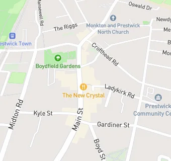 map for New Crystal Takeaway