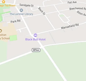 map for Black Bull Hotel