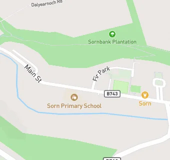 map for Sorn Bowling Club