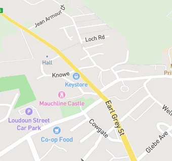 map for Mauchline Dental Surgery