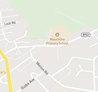 map for Mauchline Primary School