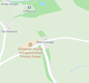 map for Ellingham C of E Aided First School