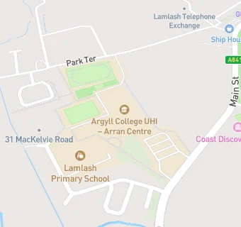 map for Arran High School