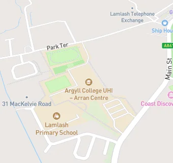 map for Arran High School