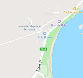 map for Lamlash Church Hall