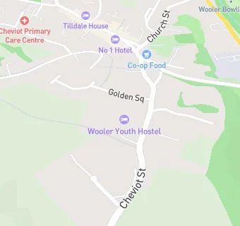 map for Wooler Youth Hostel and Events Limited