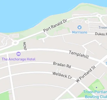 map for Templehill Surgery