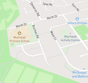 map for Muirhead Primary School