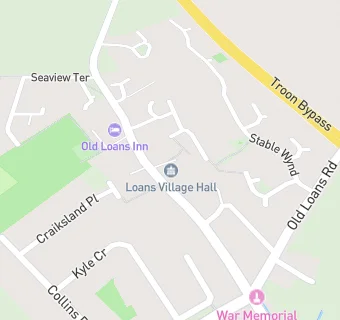 map for Loans Village Hall Cafe Hub