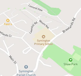 map for Symington Primary School