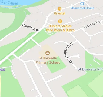 map for St Boswells Primary School