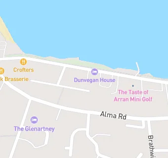 map for Arran Medical Group (Brodick Health Centre) (Isle of Arran)