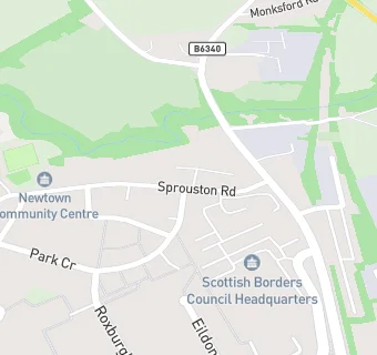 map for Newtown St Boswells Primary School