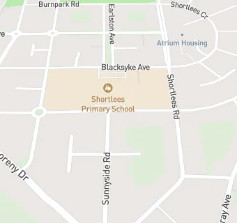 map for Shortlees Primary School