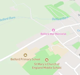 map for Belford Primary School