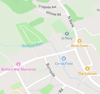 map for The Belford Pharmacy