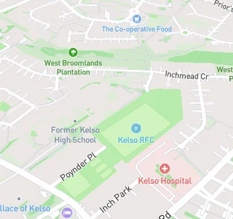 map for Kelso Rugby Football Club