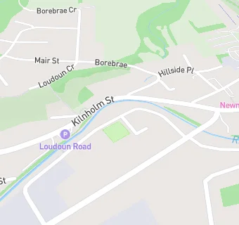 map for Newmilns Bowling Club